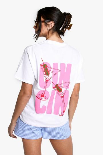 Cin Cin Oversized T-shirt white