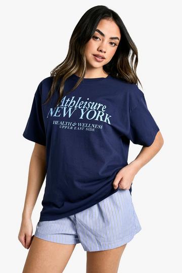 Athleisure New York Oversized T-shirt navy