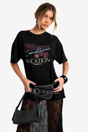 Vacation Oversized T-shirt black