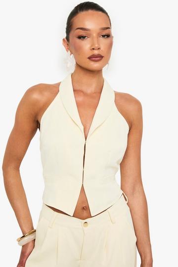 Halter Gilet Met Haakjes lemon