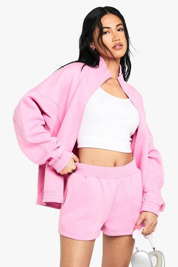 Mid Rise Sweat Shorts pink