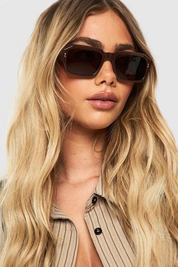 Chunky Square Sunglasses brown