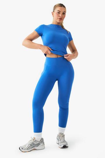 DSGN Studio Sport High Waist Pocket Detail Sports Legging cobalt