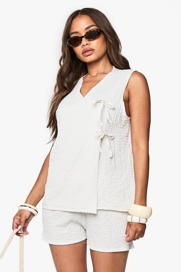 Textured Flippy Short cream