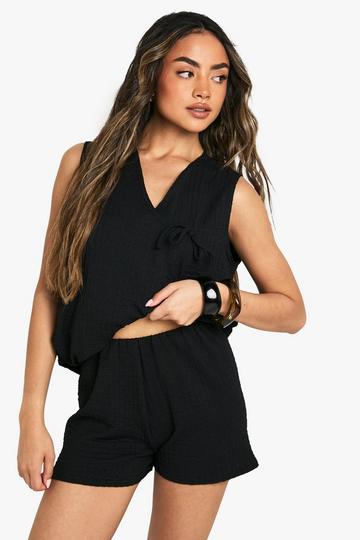 Losse Shorts Met Textuur black
