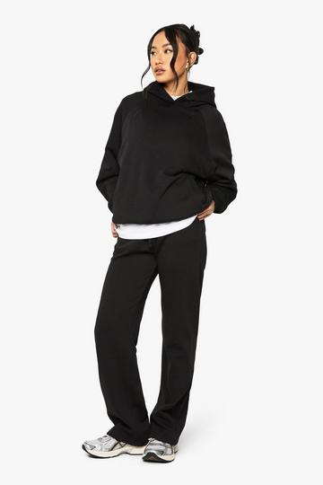 Joggingbroek Met Minimale Tailleband En Rechte Pijpen black