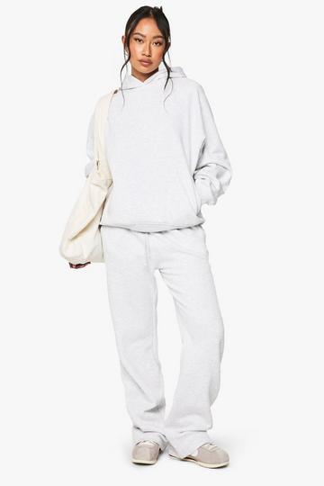 Joggingbroek Met Minimale Tailleband En Rechte Pijpen ash grey