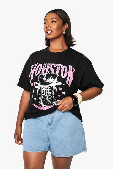 PLUS HOUSTON OVERSIZED T-SHIRT black