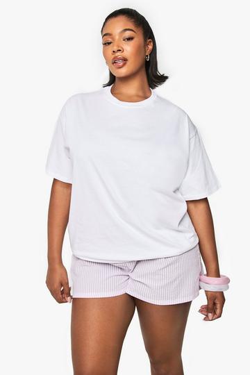 Plus Gin And Tonic Oversized T-Shirt white