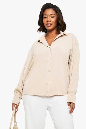 Plus Long Sleeve Shirt stone