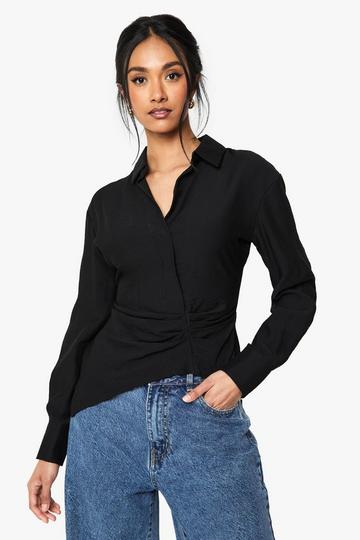 Blouse cache-cœur black