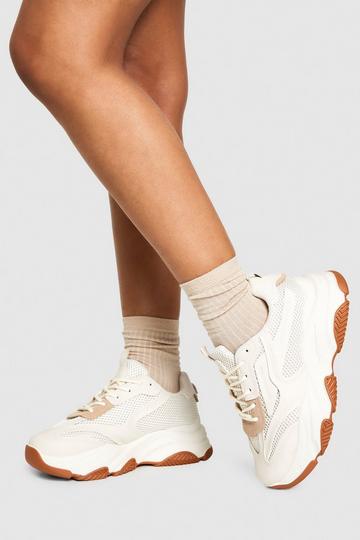 Sportieve Sneakers cream