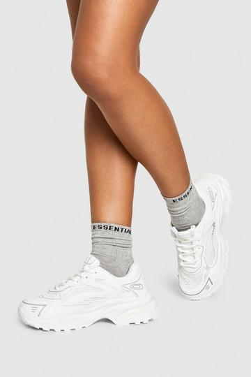 Chunky Sporty Trainers white