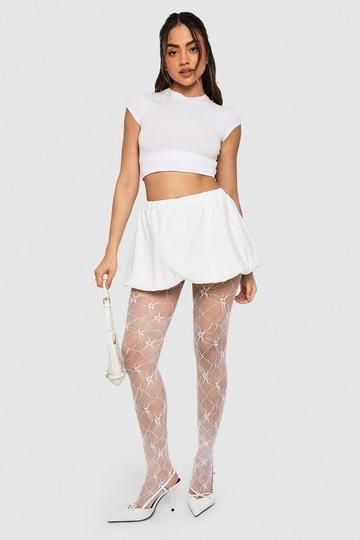 White Lace Tights white