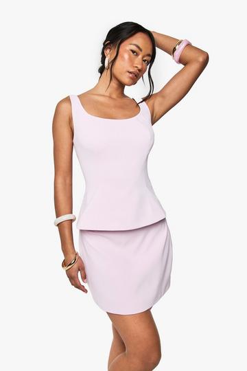 Woven Mini Skirt pink