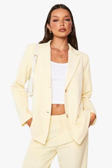 Oversized Tailored Blazer lemon