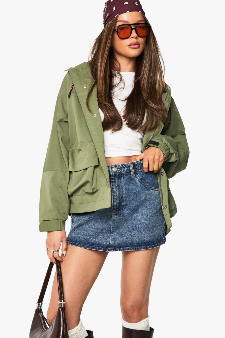 Contrast Tie Detail Jacket | boohoo USA Contrast Tie Detail Jacket | boohoo USA
