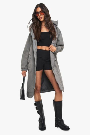 Hooded Oversized Festival Mac charcoal