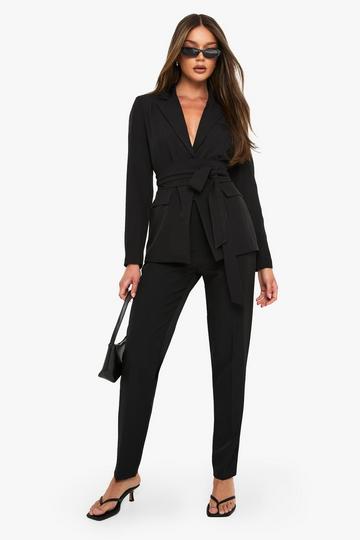 Toelopende Getailleerde Broek black