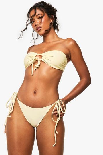 Swimwear Essentials Tie Side Brief lemon