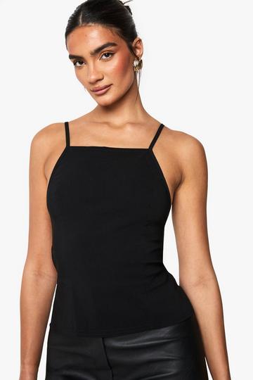 BENGALINE TIE BACK WAISTCOAT black