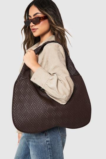 Textured Tote Bag chocolate