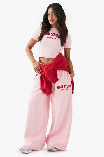 Petite DSGN Straight Leg Jogger pink