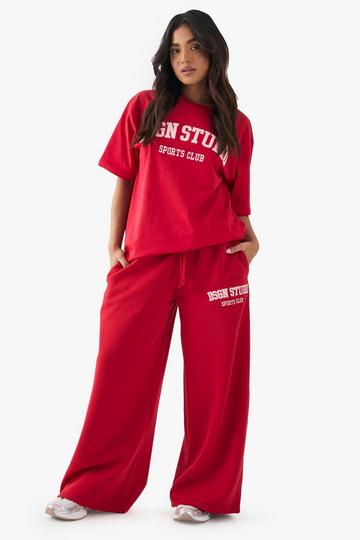 Petite DSGN Straight Leg Jogger red