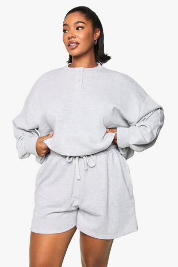Plus Trui Met Strik ash grey