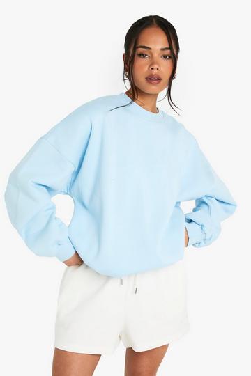 Bubble Hem Sweatshirt baby blue