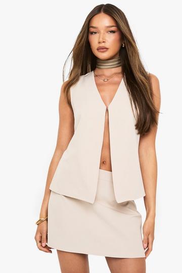 A Line Mini Skirt ecru