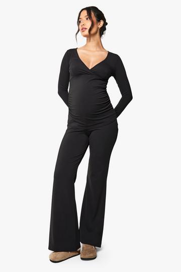 Maternity Sculpt Over Bump Flare black