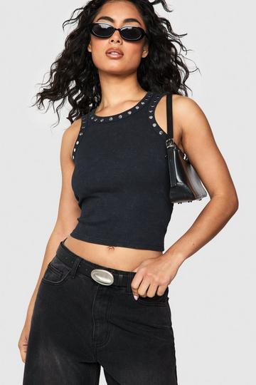 Chunky Hardware Buckle Belt black