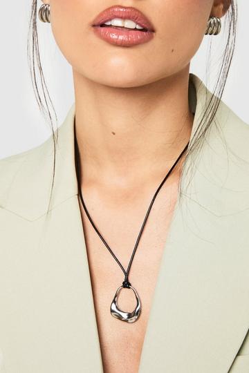 Zilveren Gesmolten Touw Ketting silver