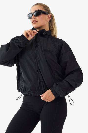 Black DSGN Studio Funnel Neck Track Jacket