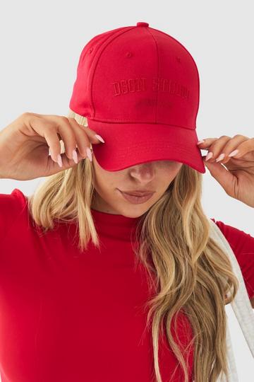 DSGN Studio Sports Club Embroidered Cap red