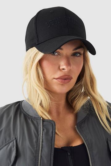 Geborduurde Dsgn Studio Sports Club Pet black