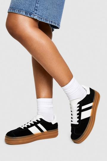 Sneakers Met Hoge Zool black