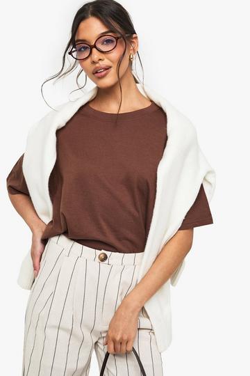 Basic Oversized T-Shirt chocolate