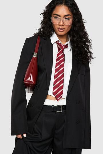 Red Stripe Tie red