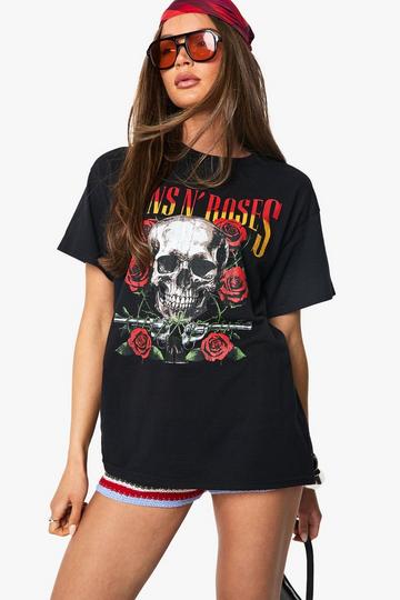 T-shirt oversize à imprimé Guns 'n' Roses black