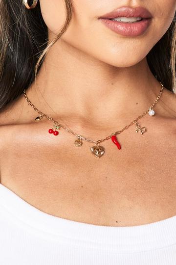 Summer Charm Necklace gold
