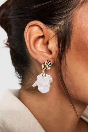Oorbellen Met Bloemblaadjes gold