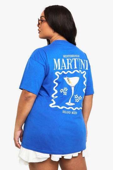 PLUS MARTINI OVERSIZED T-SHIRT cobalt