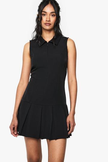 Tennis Skirt Mini Dress black