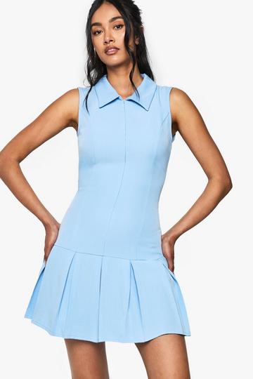 Tennis Skirt Mini Dress powder blue