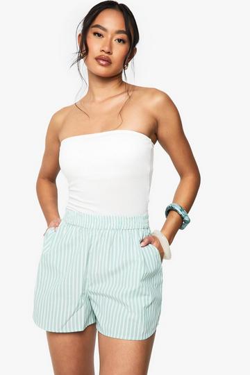 Stripe Woven Shorts green