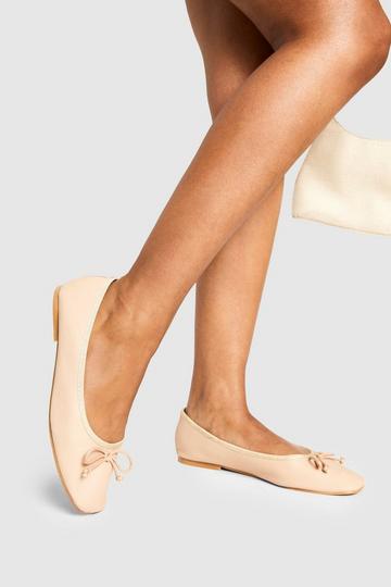 Bow Ballet Flats nude