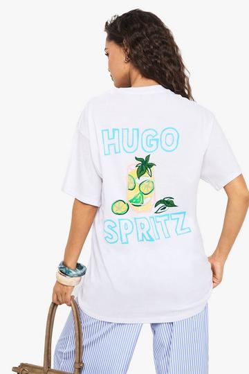 Hugo Spritz Printed T-Shirt white