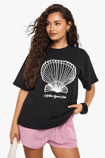 Shell Puff Printed T-Shirt black